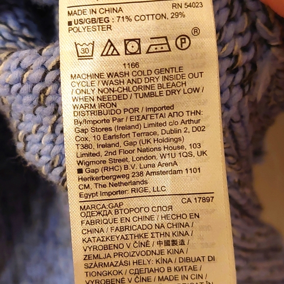 Gap Sweater Heather Blue - Picture 2 of 4